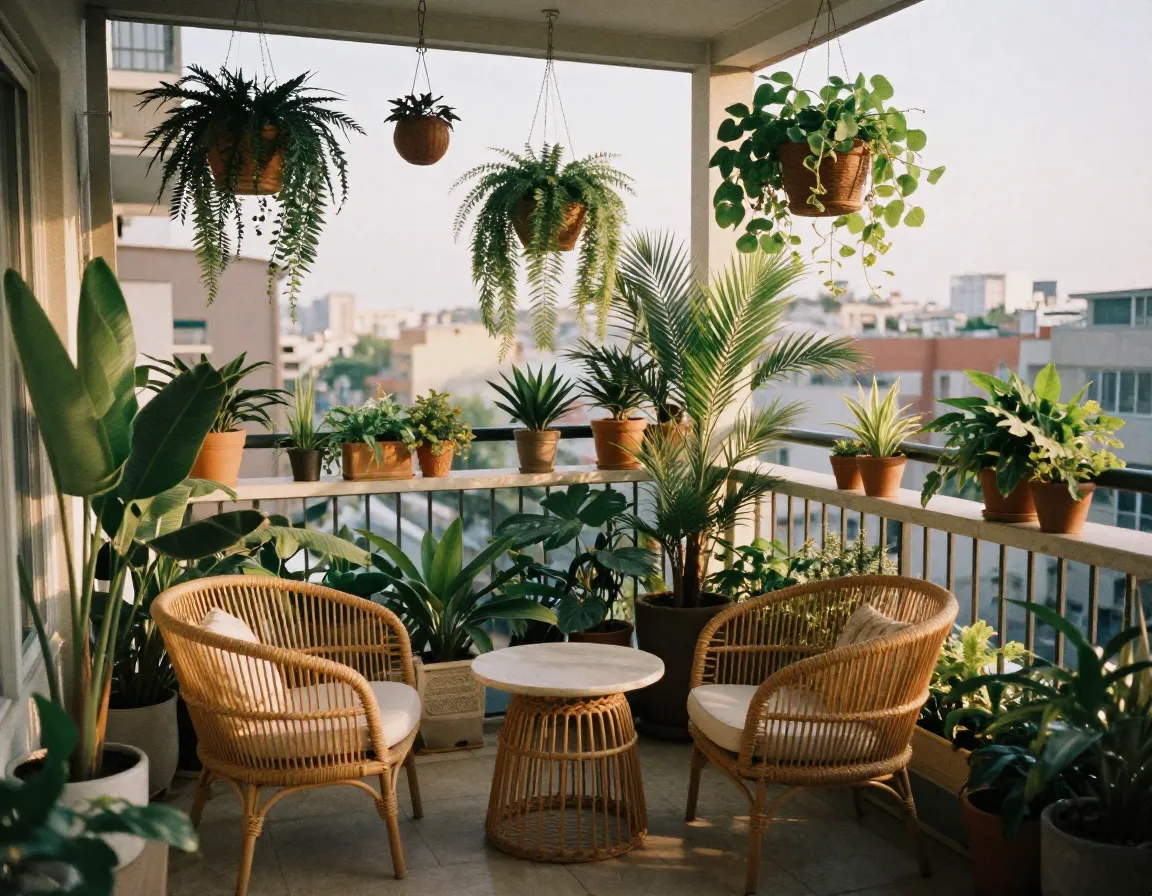 Urban jungle balkongdesign